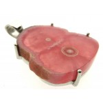 Rhodochrosite Gemstone Sterling Silver Pendant 05